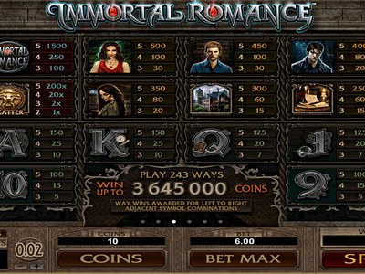 Слот Immortal Romance — демо и на деньги